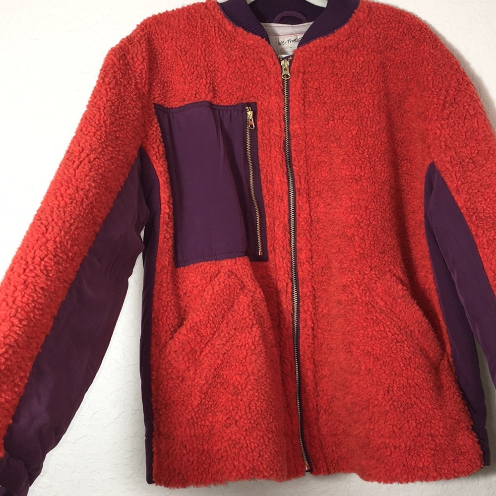 NWT Free People “Chili Combo” Fleece Jacket. M - Picture 3 of 8